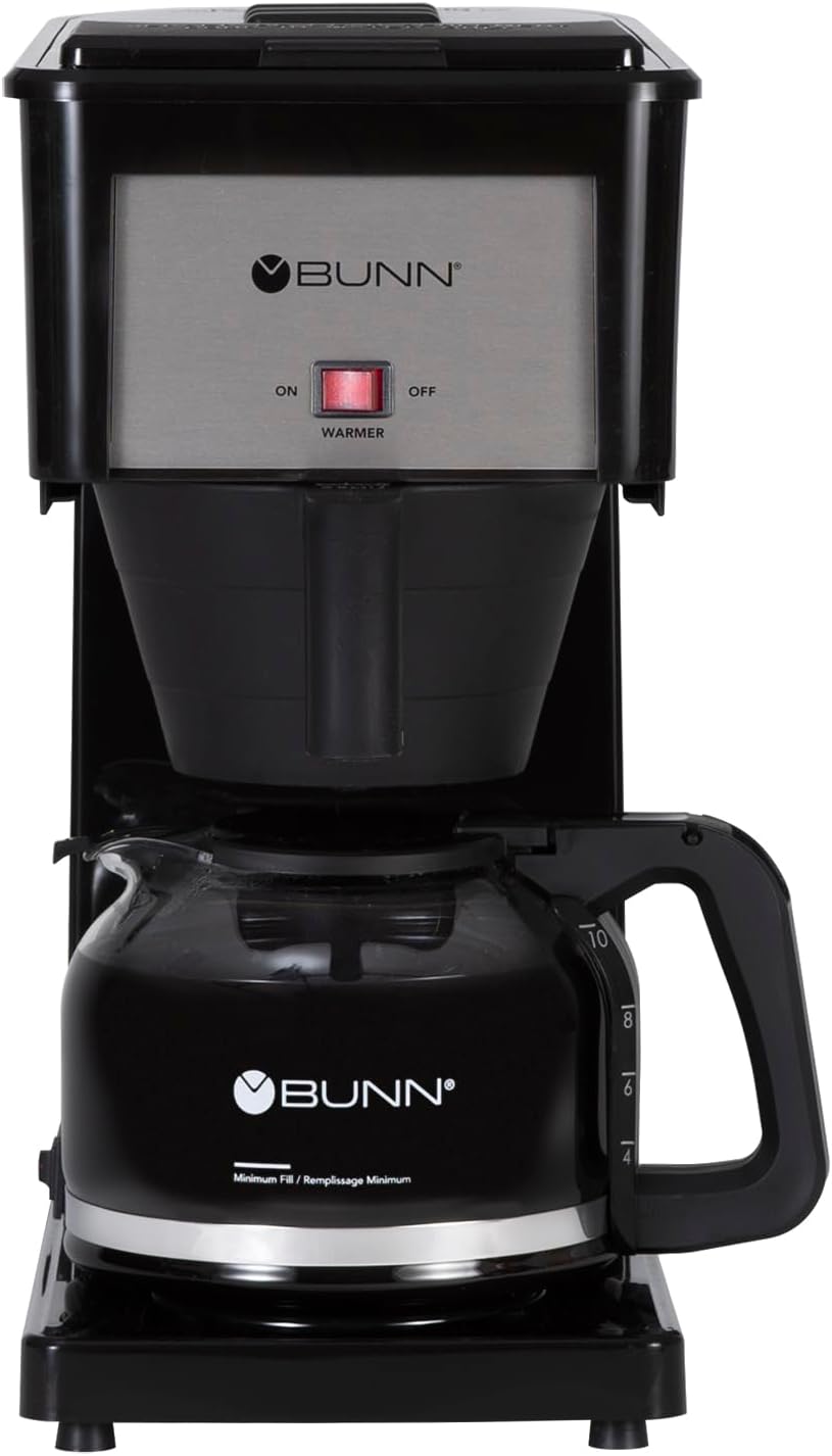 BUNN GRB Velocity Brew 10-Cup Home Coffee Brewer, Black