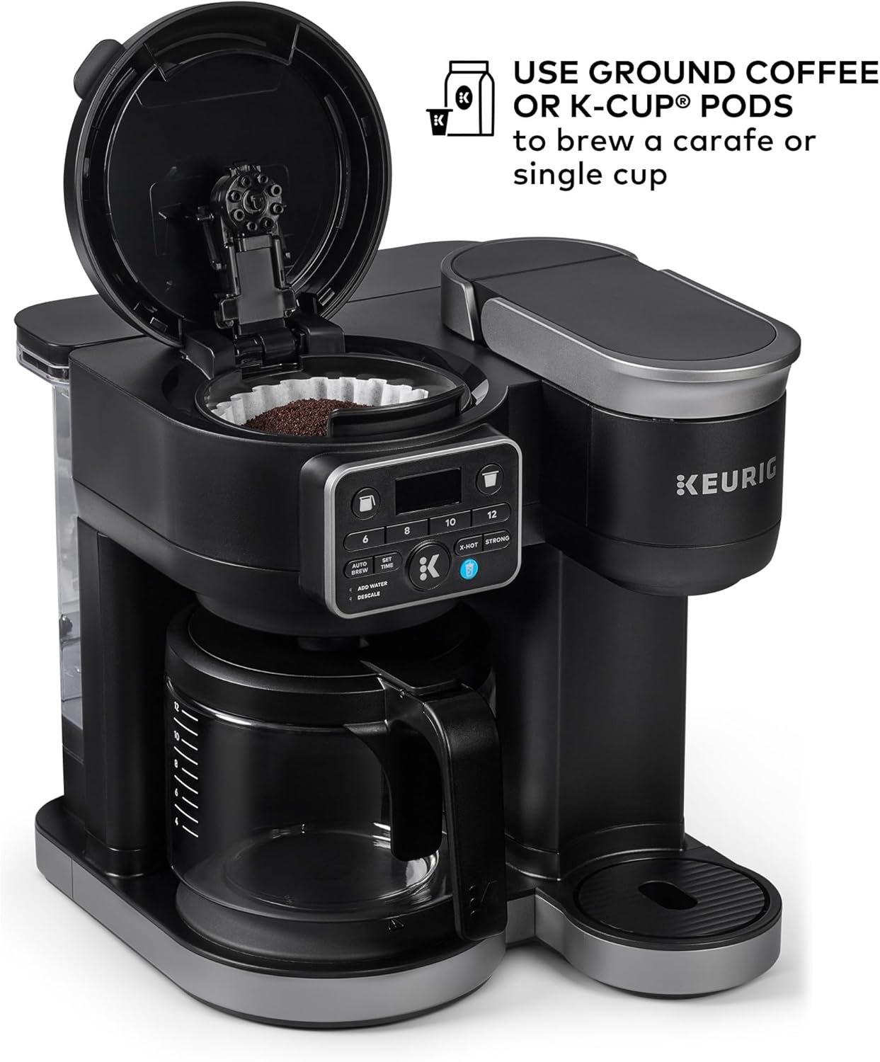 Keurig K-Duo Hot & Iced Single Serve & Carafe Coffee Maker, MultiStream Technology, 72oz