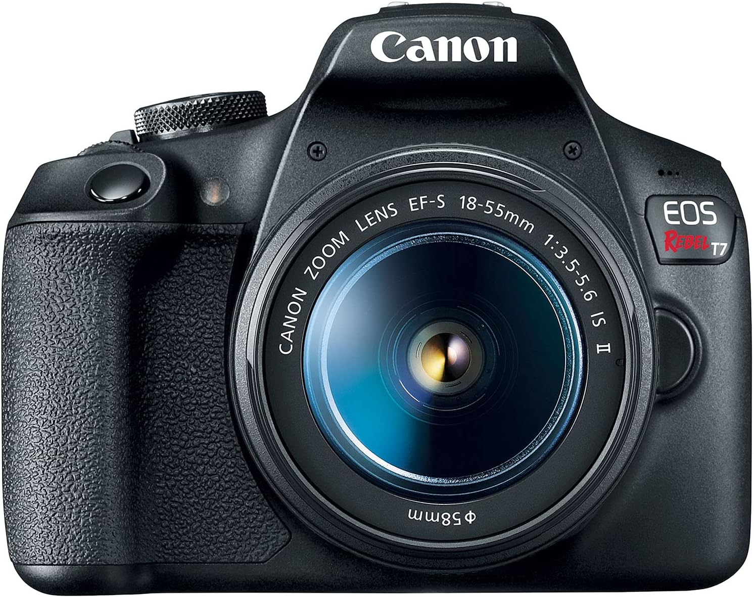 Canon EOS Rebel T7 DSLR Camera Canon EF-S 18-55mm f/3.5-5.6 is II Lens - 2pc SanDisk 64GB Memory Cards,