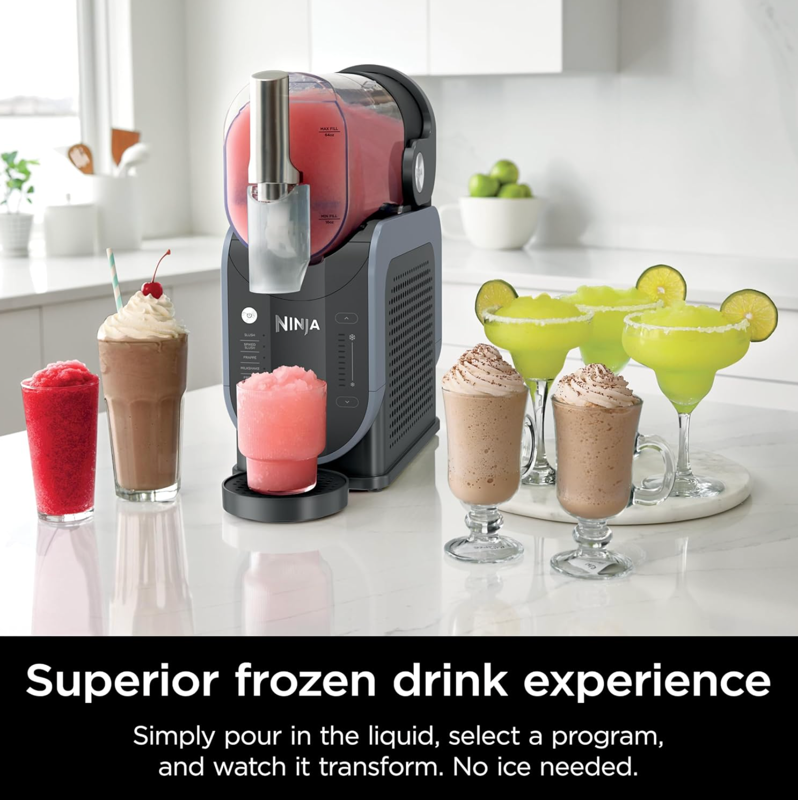 Ninja SLUSHi Frozen Drinks Maker Create Slush 1.9 l Capacity - FS301UK